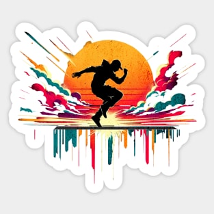 Parcour Dance Graffiti Design Sticker